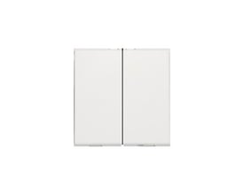 Niko 2-tryk i hvid, frontalt billede, med to ensartede taster på en ren hvid baggrund.