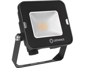 Ledvance Floodlight Compact Value projektør i sort med 1000lm lysstyrke og 4000K farvetemperatur, IP65 klassificeret.