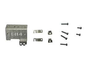 Danfoss afkoblingsplade monteringssæt MA02/03a med afkoblingsplade, kabelklemmer og skruer i metal.