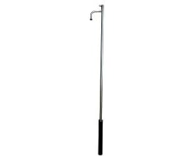 Frostline Eqi PRO 4510 fritstående arbejdsvandpost i rustfrit stål med en højde på 1400 mm, frostsikker og selvtømmende.