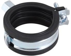 Walraven KSB1 rørbøjle med EPDM-gummi, 13-14 mm diameter, elforzinket med M8 skrue.