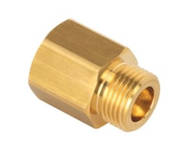 GROHE Blue CO2 adapter i messing til 425 g CO2 flasker, der passer til GROHE Blue Professional systemer.