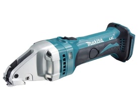 Makita 18V LXT akku pladesaks DJS161Z uden batteri, vist fra siden med fokus på ergonomisk greb.