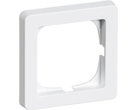 LK FUGA Baseline 63 ramme i hvid med 1 modul bredde og højde, viser et modulær design.