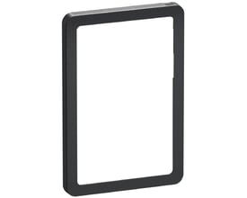 LK FUGA Slim designramme i koksgrå til 1½ modul, med en dybde på 5 mm og standard overflade.