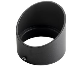 Grå afskærmning til Hovden Micro havespot fra SG Armaturen, lavet af pulverlakeret aluminium.