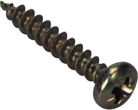 ITW BYG Solar Plus spunskrue, 4,5x15 mm, med panhoved og PZ 2 kærv, elforzinket overflade.