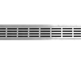 Unidrain ClassicLine rist i børstet rustfrit stål med Stripe design og 900 mm længde.