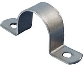 NKT kabelbøjle af varmegalvaniseret stål med 2 lap til Ø22 mm rør, i pakke med 100 stk.