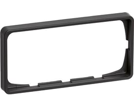 LK FUGA Baseline 50 ramme i koksgrå, 1x2 modul, 100mm bred med 8,5mm dybde.