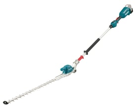 Makita 18 V stanghækkeklipper med 50 cm sværdlængde og kulfri motor, ideel til svært tilgængelige steder.