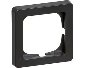 LK FUGA Baseline 63 ramme i koksgrå med en bredde og højde på 63 mm, vist forfra.