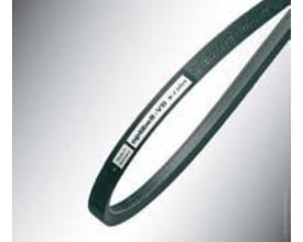 Optibelt VB SC Plus kilerem med profil Z21, 10 mm bred og 530 mm lang, vist i en tæt vinkel med grå baggrund.