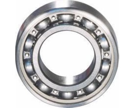 SKF 6306/C3 enradet sporkugleleje med 30mm indre diameter og 72mm ydre diameter, vist isoleret.
