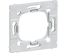 Lauritz Knudsen FUGA CE60 adapterramme i lysegrå plast, designet til 1 modul indsats i europadåse.