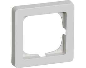 Lauritz Knudsen FUGA Baseline 63 ramme i lysegrå til 1 modul indsats med en bredde på 63 mm og 1 moduls højde.