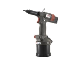 Stanley Engineered Fastening ProSert XTN20 lufthydraulisk blindnittemøtriktang med et sort hoved og en grå krop.