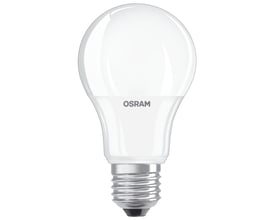 Osram Value Standard LED-pære på 6W med E27 sokkel og mat finish, erstatter 40W glødepære.