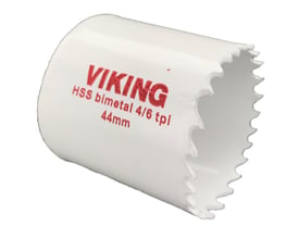 Viking bimetal hulsav med 44 mm diameter og 38 mm skæredybde, HSS 8% cobolt med variabel fortanding.