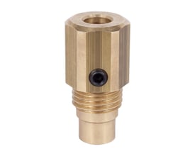 Danfoss følerlomme til ESMB C, model 003Z1024, i messing med gevind og unbrakoskrue.