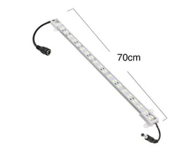 70 cm LEDlife trappe aluprofil med LED strip, vist med tydelig markering af længden på 70 cm og tilslutningskabler.