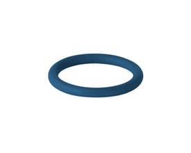 Geberit O-ring i FPM materiale, 22mm diameter i blå farve, isoleret på hvid baggrund.