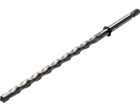 Baier centerbor 260mm i overfladebehandlet stål med spiralt design og koplingsfæste til Core-Bit hulsave.
