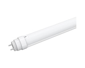 LEDlife T8 LED-rør på 150 cm med hvitt rørhus og G13-sokkel med to stifter.