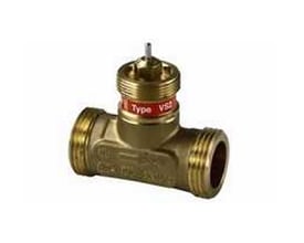 Danfoss sædeventil VS2-15, DN 15, Kvs 1.6, fremstillet i afzinkningsfri messing med 3/4" gevindtilslutning.