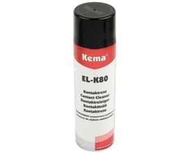 Kema EL-K80 kontaktrens sprayflaske på 500 ml, effektiv til print og elektriske komponenter.