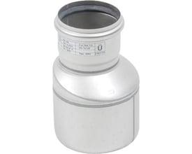 Blücher EuroPipe excentrisk overgang i rustfrit syrefast stål (AISI 316L), Ø110 x Ø160 mm.