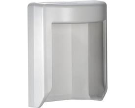 Niko Minilux hætte til sensorer med IP54-klassificering, fremstillet af hvid plast. Den beskyttende hætte er 69x56 mm og passer til modeller 41-262 og 41-279.