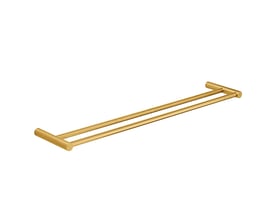 Pressalit Choice dobbelt håndklædestang i poleret messing. Stangen måler 60 cm og er lavet af rustfrit stål.