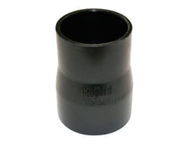 Geberit PE-HD reduktion centrisk i sort PEH materiale med dimensionerne 110/90 mm til spildevandsinstallationer.