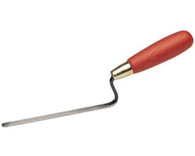 Eskimo fugeske på 10 mm med ergonomisk rødt bøgetræshåndtag og specialhærdet stålblad, ideel til præcist fugearbejde.