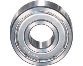 SKF 604-2Z enradet sporkugleleje, 4x12x4 mm, med to metalbeskyttelsesskjolde og synlig indgravering.