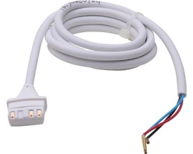 Danfoss kabel til ABNM A5, 1 meter, hvid og halogenfri, med 0-10V signal og frie ledningsender.