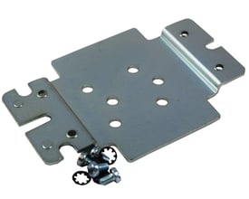 Danfoss rett monteringskonsoll til KP/KPI/MP med utstansede hull og medfølgende skruer.
