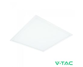 V-TAC Smart LED-panel på 60 x 60 cm med hvit kant, vist skrått forfra med V-TAC-logo nederst.