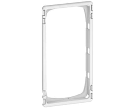 LK FUGA teknisk monteringsramme i hvid plast til 1x2 modul, designet til SLIM rammer.