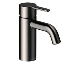 Damixa Silhouet small håndvaskarmatur i børstet grafitgrå med 1-grebs betjening og svingbar tud.