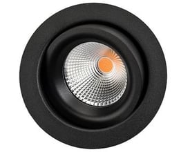 SG Junistar Eco Outdoor LED-spot i sort aluminium med 7W, 4000K og 42 graders lysspredning.