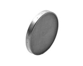 Lindab filterindsats IFU-K 315 til IFU set fra siden, der viser den perforerede overflade og metalrammen.