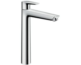 Hansgrohe Talis E 240 håndvaskarmatur i skinnende krom med ComfortZone 240 og 183 mm fremspring.
