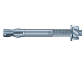 MKT boreanker i elgalvaniseret stål med M16 gevind og 115 mm længde, perfekt til tunge monteringer i beton.