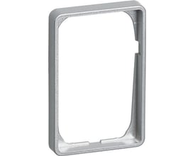 LK FUGA Baseline 50 ramme i stålmetallic, 1½ modul, med en minimalistisk og slank kantprofil.