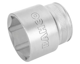 Bahco 1/2" topnøgle med 6-kant profil og 8mm størrelse, højglanspoleret og fremstillet af højtlegeret stål.