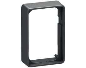 LK FUGA Baseline 50 forhøjet ramme i koksgrå, 1½ modul, med 21 mm dybde og standard overflade.