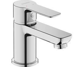 Duravit A.1 krom håndvaskarmatur med blank overflade, 1-grebs betjening og keramisk kartusche.