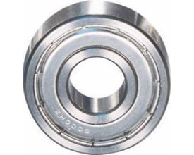 SKF 6300-2Z/C3 sporkugleleje med to metaldæksler og indgraveret modelnummer for pålidelig rotation.